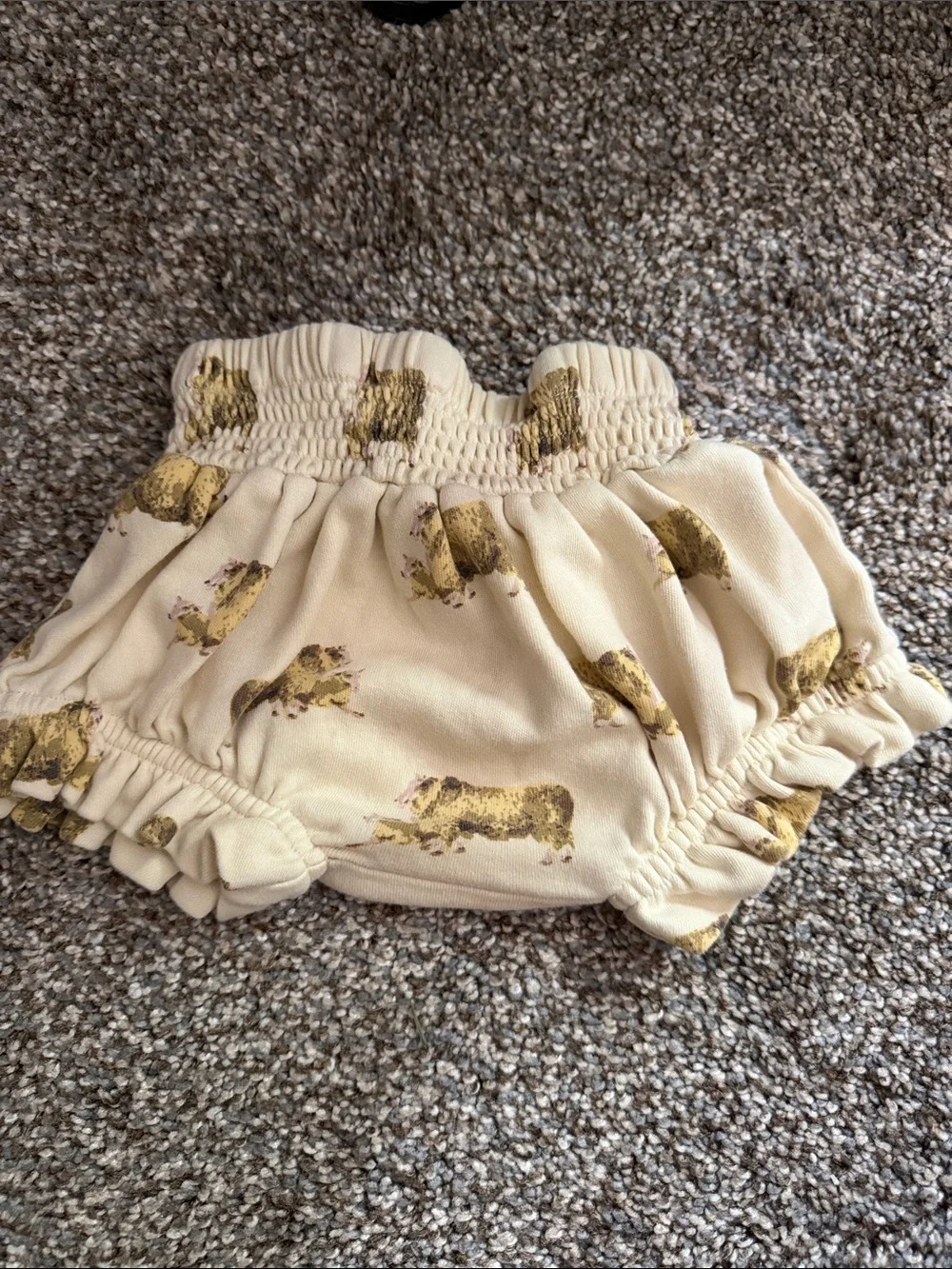 kate quinn Cream Diaper Cover with Lambs 🐑